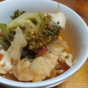 ごろごろ野菜の田舎風トマトスープ